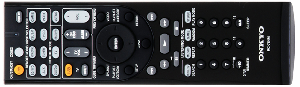 Onkyo TX-SR508 Remote Control Onkyo TX-SR508 Remote Control