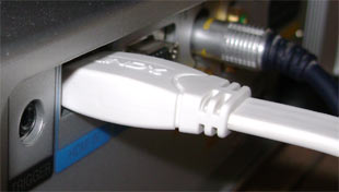 Lindy White Premium Flat HDMI Cable