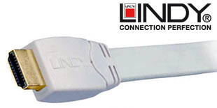 Lindy Flat White HDMI Cable