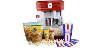Image of a popcorn maker and flavourings