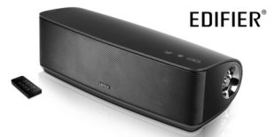 Image of the Edifier Bric Connect and remote control