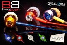 Some of the funky colours of BassBuds Earphones