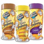 Caramel, butter and Cajun popcorn flavourings from Kernal Seasons  Image of Caramel, Butter and Cajun popcorn flavourings