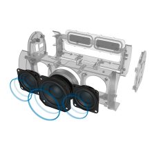 Internal render of the speakers used in the SoundFace