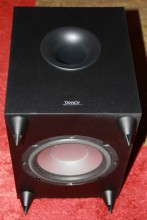 Photo of the bottom of the Tannoy TFX Subwoofer showing downward firing speaker